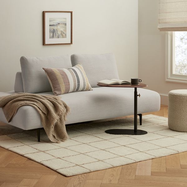 Article Ouma 5x8 Washable Wool Rug - Wavy Taupe