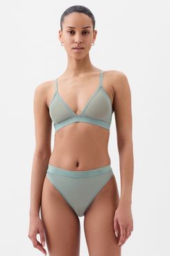 Bralette de malla transparente de Gap