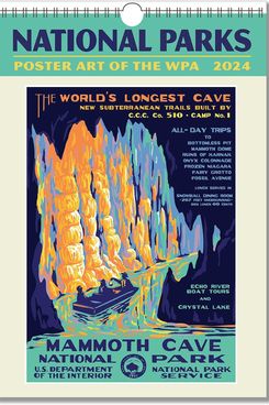 National Parks Poster Art of The WPA Oversize Wall Calendar 2024