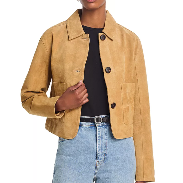 BLANKNYC Suede Cropped Jacket