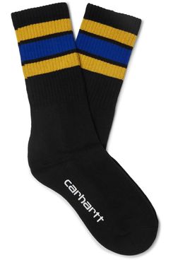 Carhartt WIP Grant Striped Stretch Cotton-Blend Socks