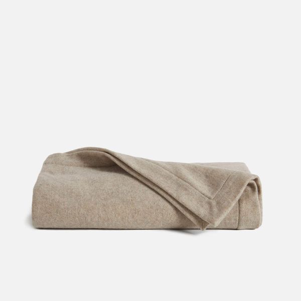 brooklinen cashmere and lambswool throw blanket