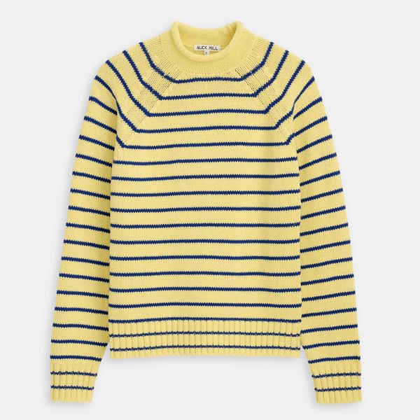 Alex Mill Alex Striped Rollneck in Cotton