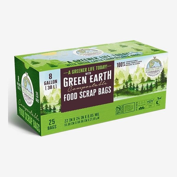 Green Earth Compostable Medium Kitchen Food Scrap Waste Bags