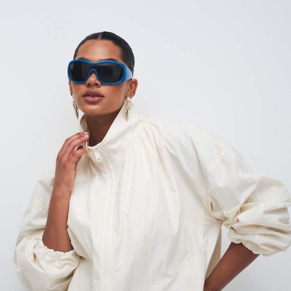Asos Design Curve Oversized Bubble Hem Track Jacket