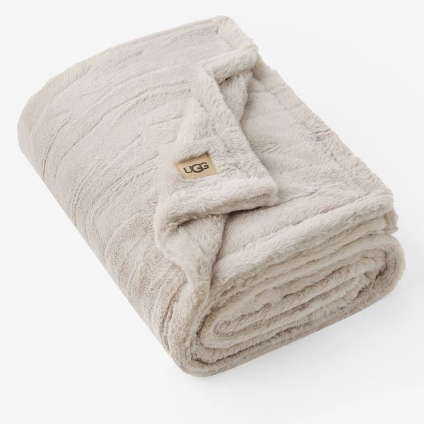 UGG Valor Faux Fur Throw Blanket