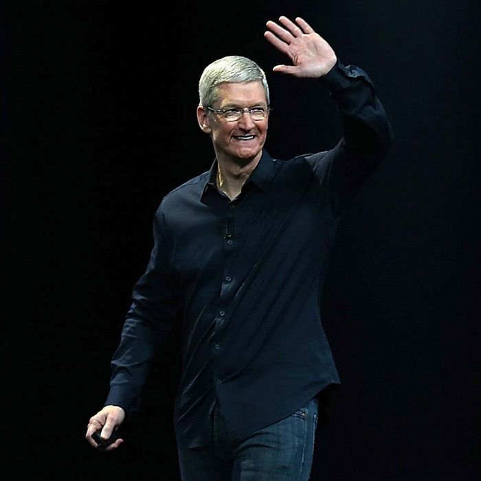 Apple CEO Tim Cook arrives to speak during the Apple Worldwide Developers Conference at the Moscone West center on June 2, 2014 in San Francisco, California. Tim Cook kicked off the annual WWDC which is typically a showcase for upcoming updates to Apple hardware and software. The conference runs through June 6. 
