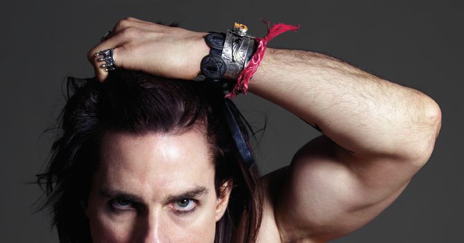 Tom Cruise goes shirtless for musical Rock of Ages