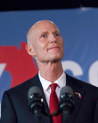 Governor Scott is probably pretty pleased with his comeback.