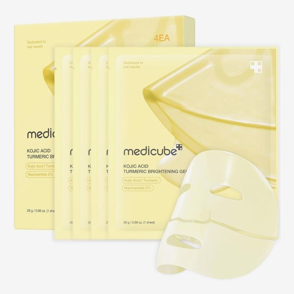 Medicube Kojic Acid Turmeric Brightening Gel Mask - 4 Count