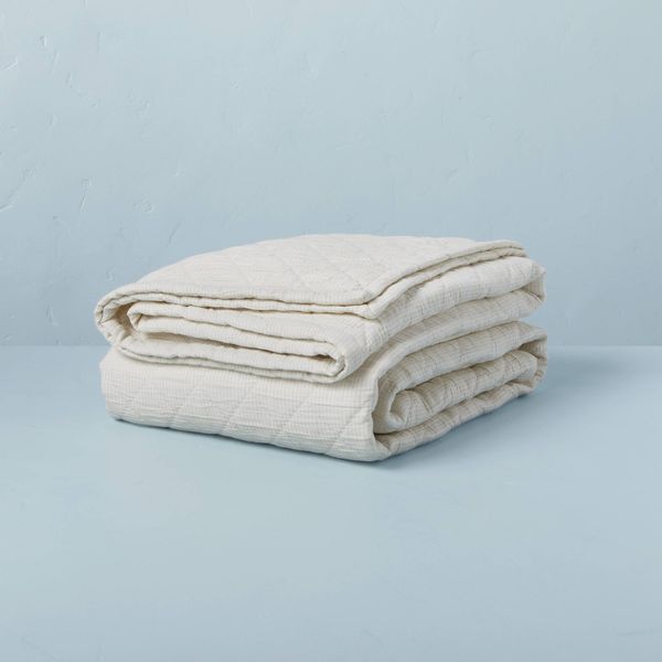 Target Diamond Stripe Matelassé Quilt - Hearth & Hand™ with Magnolia