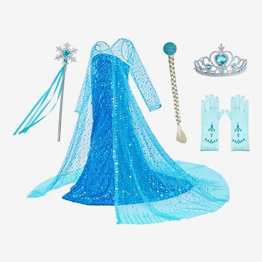 Luxury Princess Dress Costumes with Cape