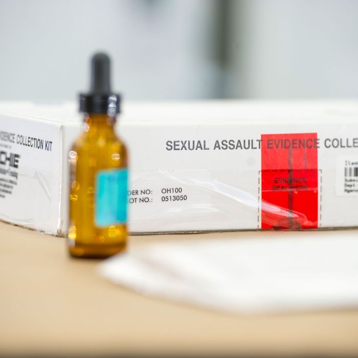 A sexual assault evidence collection kit.