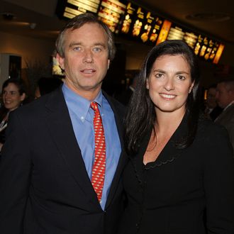 NEW YORK - MARCH 12: Robert F. Kennedy Jr., president of the Waterkeeper Alliance, a non-governmental organization that promotes clean water, and his wife Mary Richardson Kennedy attend the premier of 