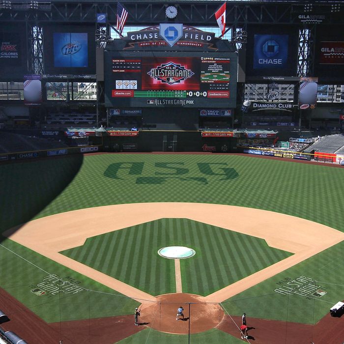PHOENIX, AZ - JULY 09: General view at Chase Field on July 9, 2011 in Phoenix, Arizona. The 2011 MLB All-Star game will be held on July 12, at Chase Field. (Photo by Christian Petersen/Getty Images)