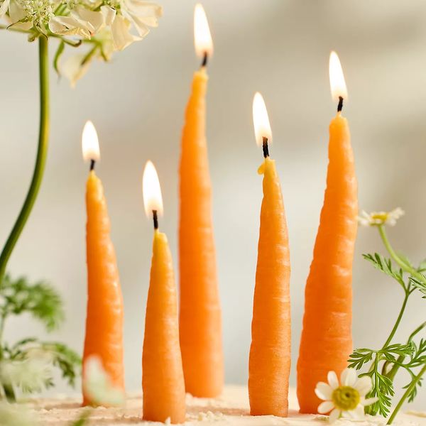 Happy Organics Beeswax Carrot Candles