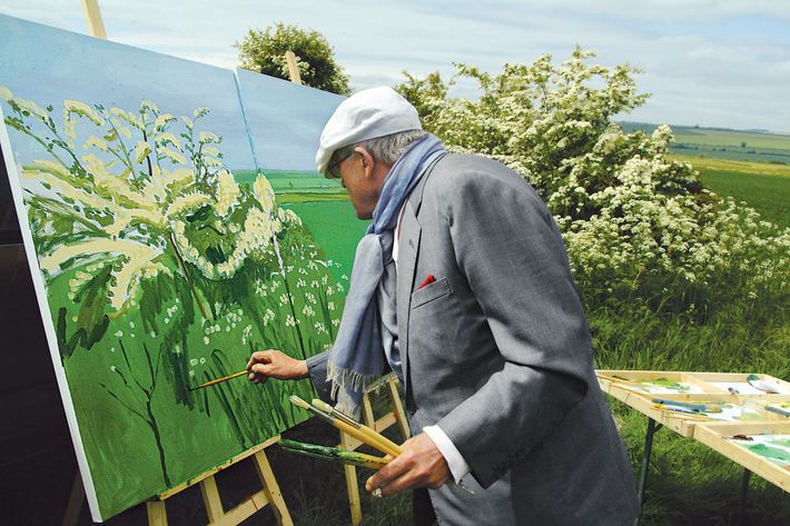 DAVID HOCKNEY PAINTING "WOLDGATE BEFORE KILHAM" 2007© DAVID HOCKNEYPHOTO CREDIT: JEAN-PIERRE GONCALVES DE LIMA