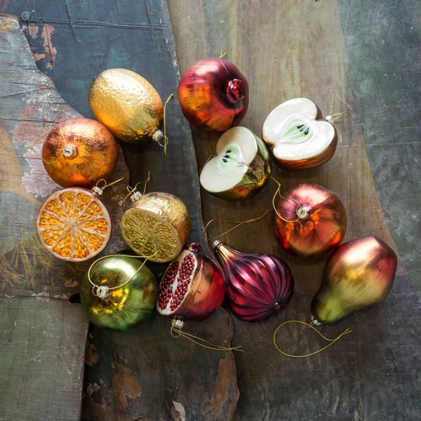 Park Hill Collection Christmas Fruit Ornaments (Set of 12)