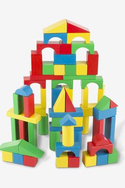 Melissa & Doug 100-Piece Wood Blocks Set