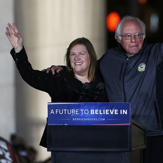 Bernie Sanders Holds Rally In New York's Washington Square Park