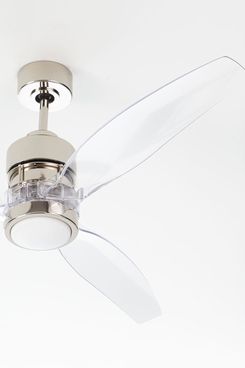 Horchow Sonet Polished Nickel Ceiling Fan, 52