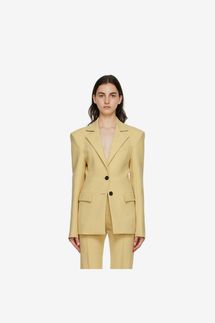 Kwaidan Editions SSENSE Exclusive Beige Polyester Blazer