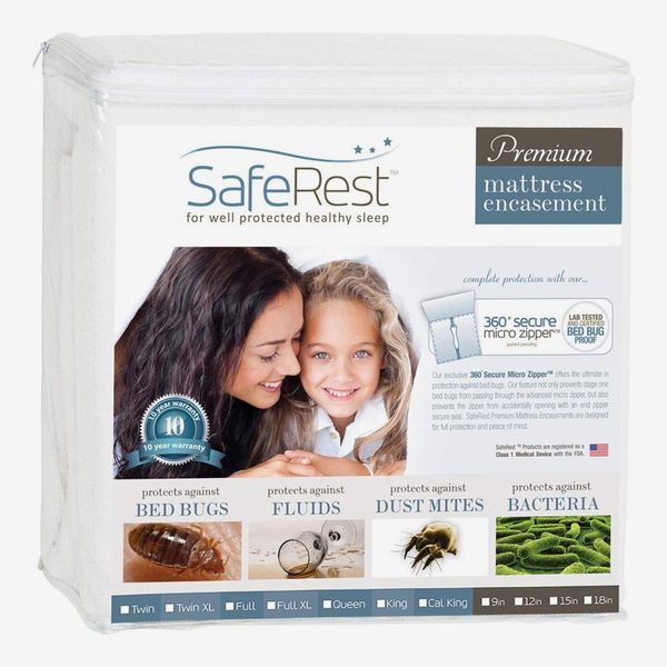 SafeRest Premium Zippered Bedbugproof Mattress Encasement