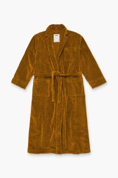 OAS Santiago Striped Velour Long Robe