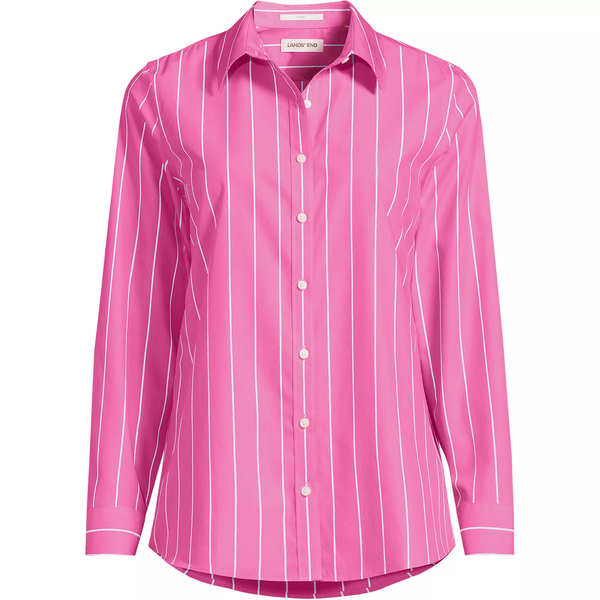 Lands' End No-Iron Button-Front Shirt