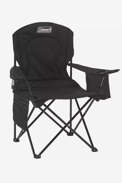 Gray Folding Fishing Lounge Chairs with Rod Holder, Umbrella Stand