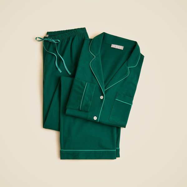J.Crew Dreamy Cotton-Blend Pajama Pant Set