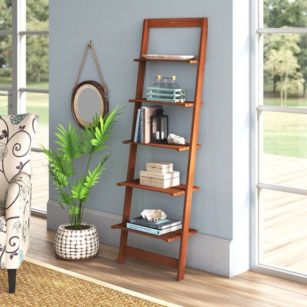 Highland Dunes Wabansia Ladder Bookcase