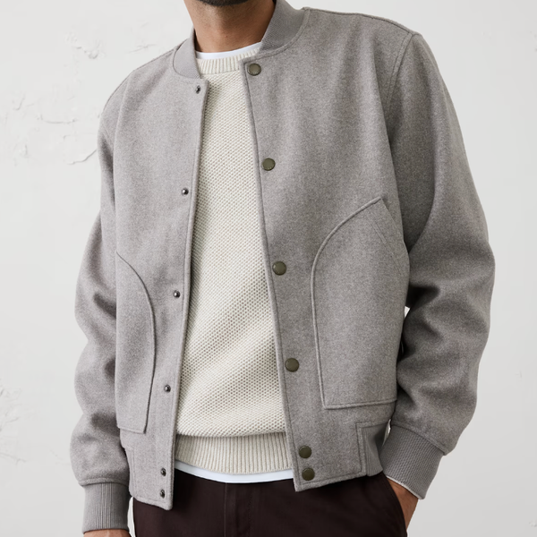 Banana Republic Factory Knit Melton Bomber