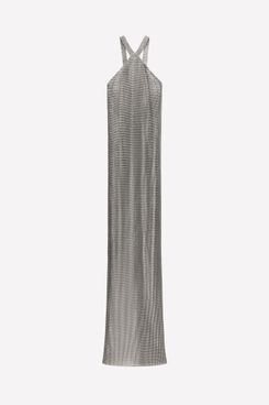 knee length dresses for ladies ZARA. Short silver dress T.xs – Hibuy market main image 0
