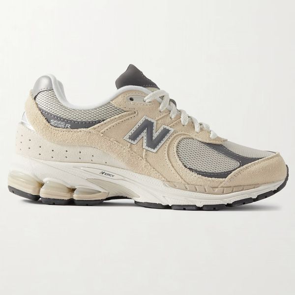 New Balance 2002R Leather-Trimmed Mesh and Suede Sneakers