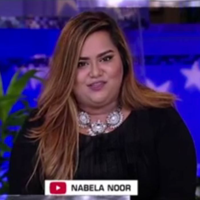 Nabela Noor at last night's GOP debate.