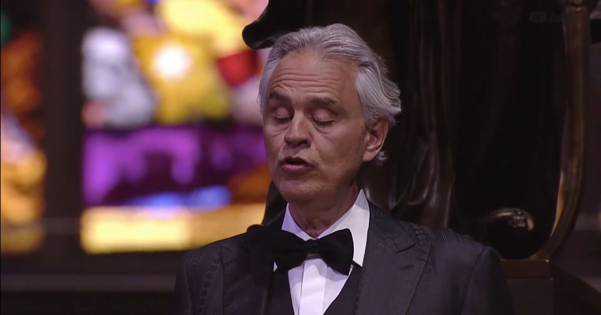 Andrea Bocelli Sings Audience Less Concert In Milan Duomo