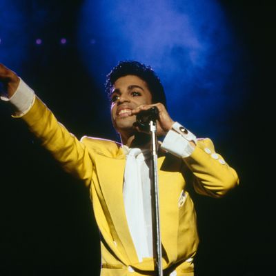 Prince on Stage in Detroit for His Birthday