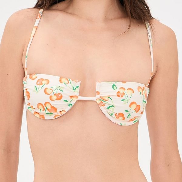 Montce Cherry Sherbet Simonette Bikini Top