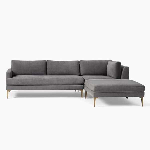 West Elm Andes 3-Piece Ottoman Sectional