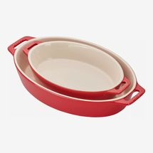 Staub 2-Piece Ceramic Nesting Oval Baking Dish Set