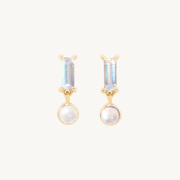 Heidi Bivens x Catbird Miles of Light Moonstone Earring, Single
