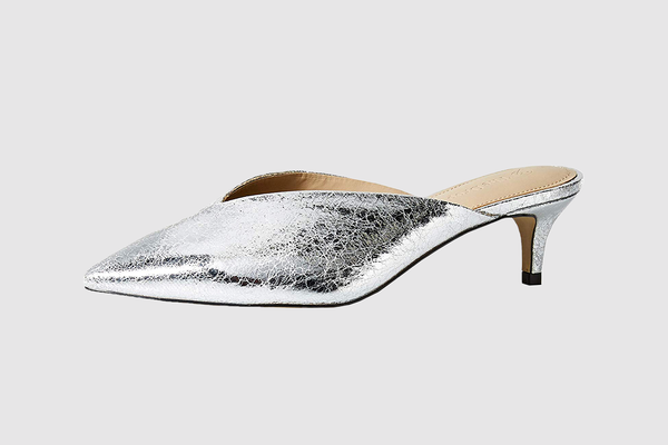 The Drop Women's Valencia Pointed Toe Mule Heeled Sandal
