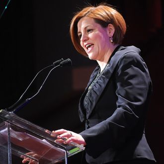 NEW YORK, NY - FEBRUARY 02: Speaker of the New York City Council Christine Quinn attends The 2013 Greater New York Human Rights Campaign Gala at The Waldorf=Astoria on February 2, 2013 in New York City. (Photo by Brad Barket/Getty Images)