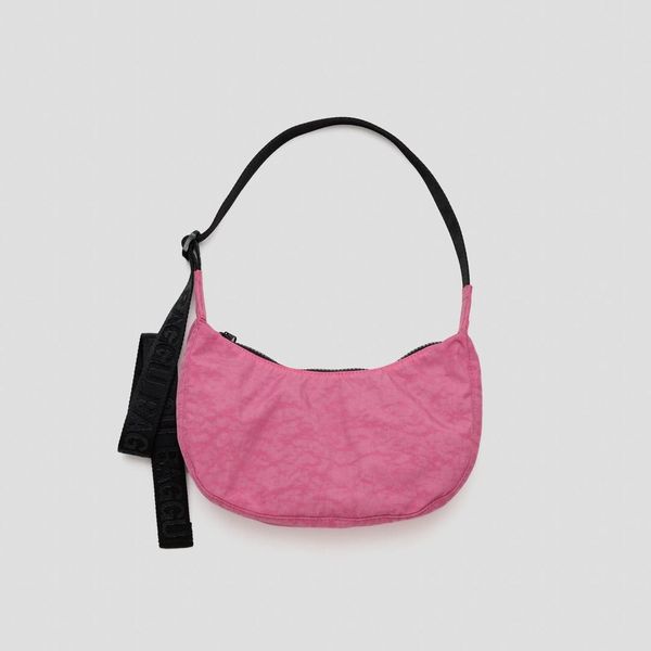 Baggu Small Nylon Crescent Bag - Azalea Pink