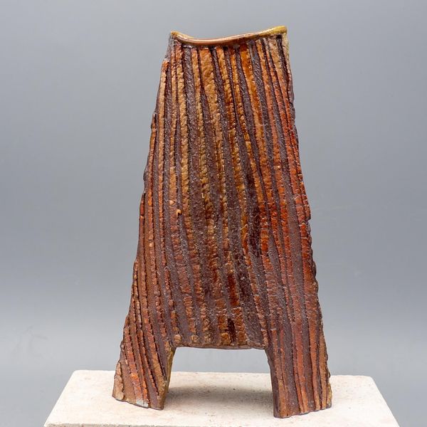 Mazz Pots Wood-Fired Stoneware Envelope Vase