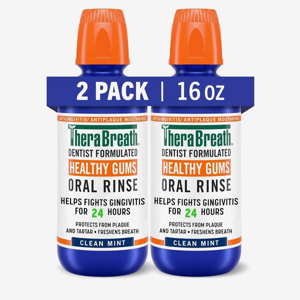 TheraBreath Fresh Breath Mouthwash - Clean Mint, 2 Ct.