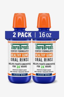 TheraBreath Fresh Breath Mouthwash - Clean Mint, 2 Ct.