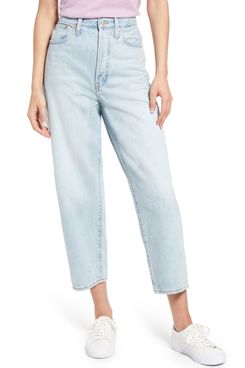 Madewell Balloon Super-High-Waist Crop Wide-Leg Jeans