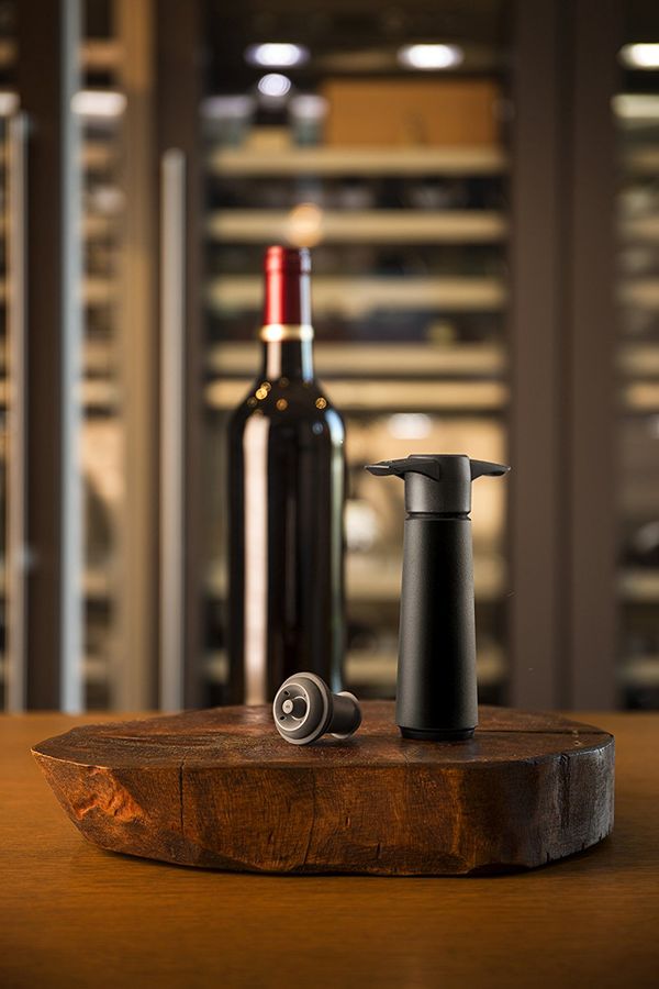 The Original Vacu Vin Wine Saver With Two Vacuum Stoppers